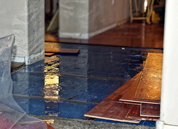 Water Damaged Floor